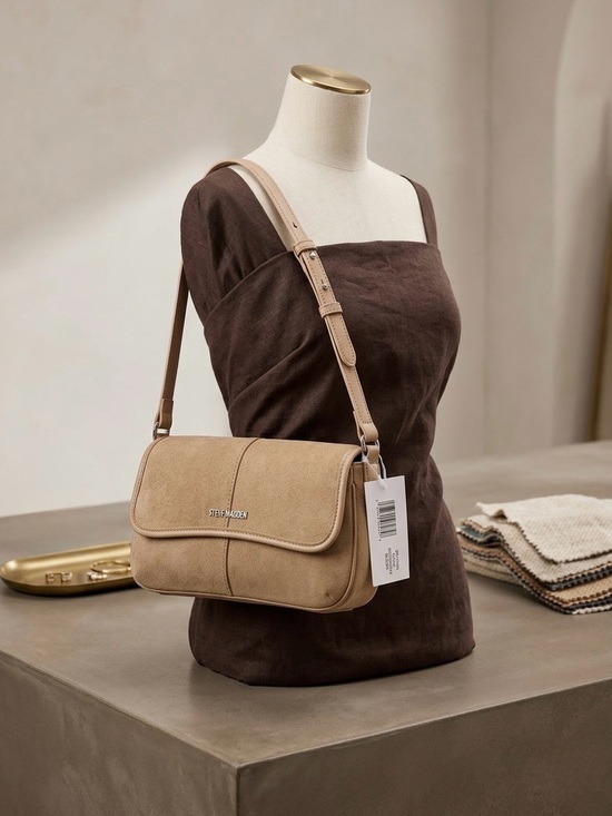 Steve Madden Handbags - Steve Madden Tan Suede Shoulder Bag